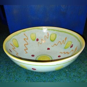 Colorful Ceramic Serving/Decorative Bowl
